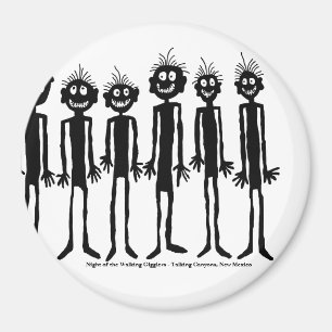 Aimant Nuit des Gigglers à pied Petroglyph