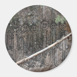 Aimant Nuit des Gigglers à pied Petroglyph