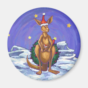 Aimant Nuit étoilée de Noël Kangaroo
