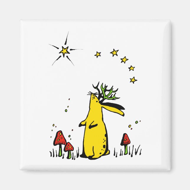 Aimant Nuit Jackalope (Devant)