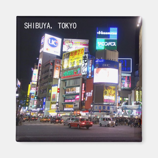 Aimant Nuitée de Shibuya City à Tokyo Japon (Devant)