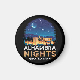 Aimant Nuits de l'Alhambra - Grenade Espagne Travel Art
