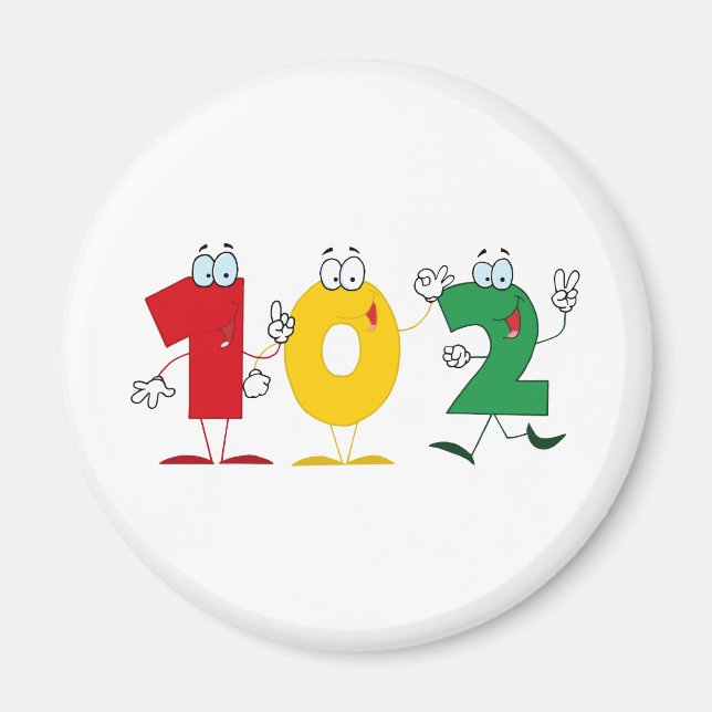 Aimant Numéro 102 (Devant)
