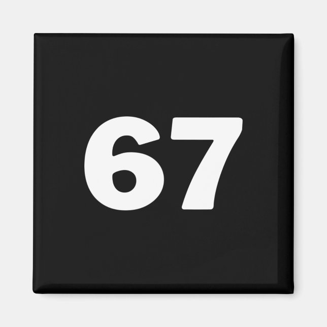 Aimant Numéro 67  (Devant)