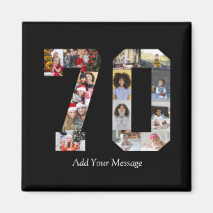Aimant Numéro 70 - Collage photo