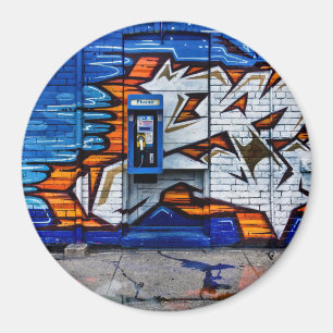 Aimant Numéro de cabine de téléphone 12 - Réflexion de la