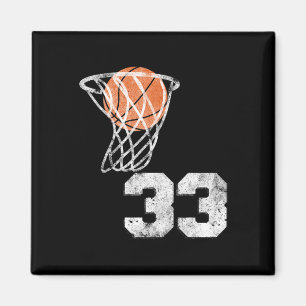 Aimant Numéro de lecteur vintage Sketll Jersey Numéro 33