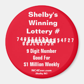 Aimant numéro de loterie gagnant de Shelby