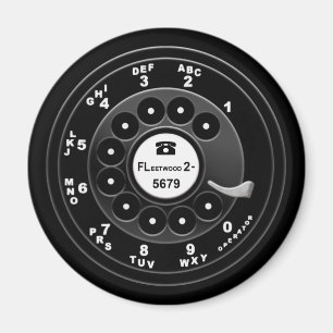 Aimant Numéro de téléphone Rotary - Personnalisé 921