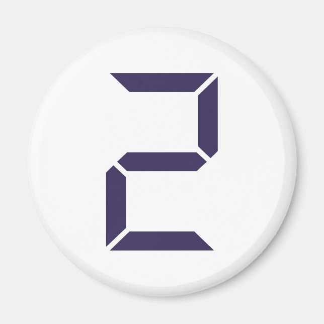 Aimant Numéro - Deux - 2 (Devant)