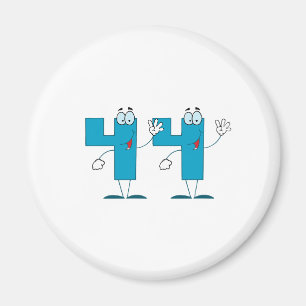 Aimant Numéro heureux 44