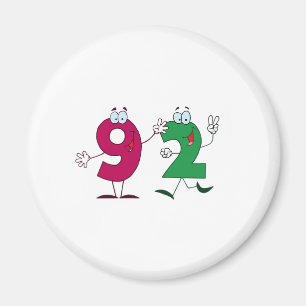 Aimant Numéro heureux 92