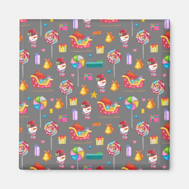 Aimant Nutcrackers de Noël Vintage Joyeux Noël (Devant)