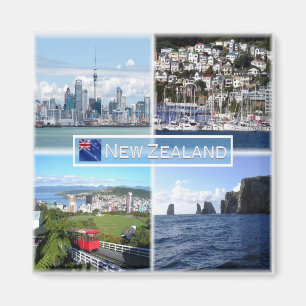 Aimant NZ Auckland Skyline - Wellington panorama -