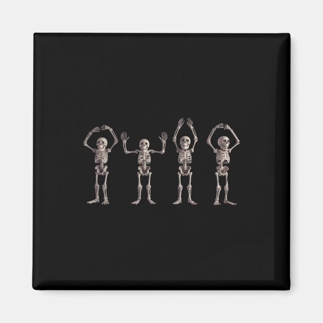 Aimant O-h-i-o State Skeleton Lover Ohio Halloween Hommes (Devant)