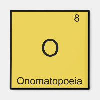O - Onomatopée Symbole d'élément de chimie drôle