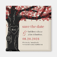 Oak Tree COULEUR MODIFIABLE Enregistrer l'aimant d