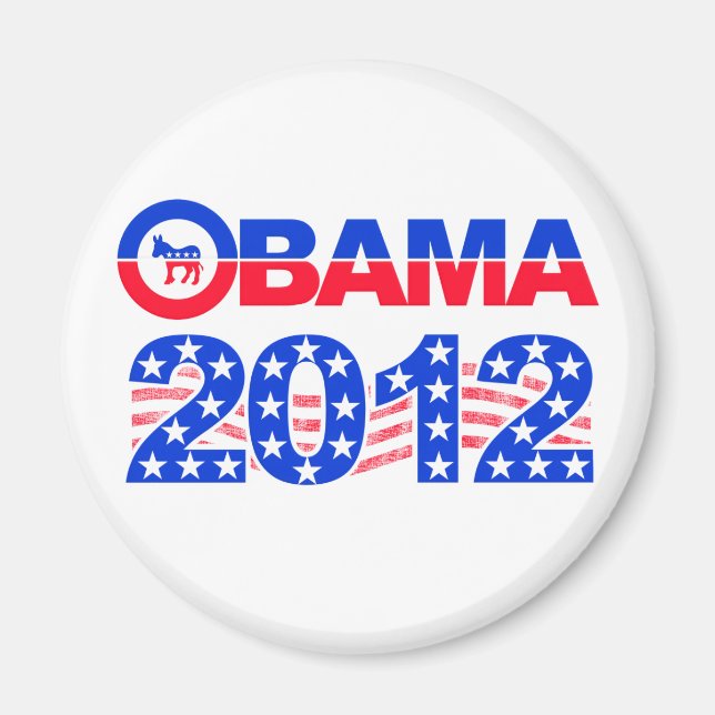 aimant OBAMA 2012 (Devant)