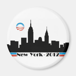 Aimant Obama 2012 New York Skyline