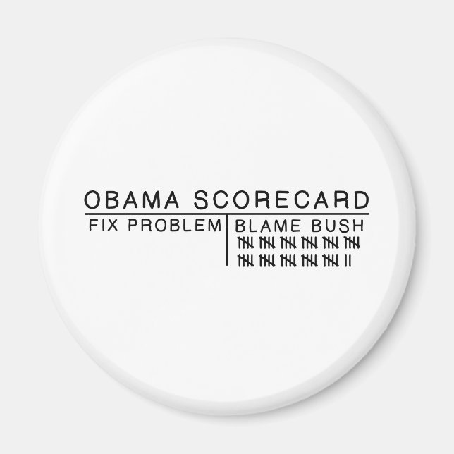 Aimant Obama Scorecard (Devant)