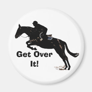 Aimant Obtenez au-dessus de lui ! Pullover de cheval