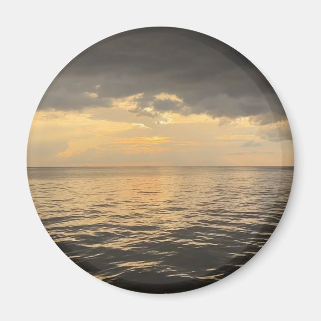 Aimant Ocean Sunset Reflection Photography -Beautiful Sea (Devant)