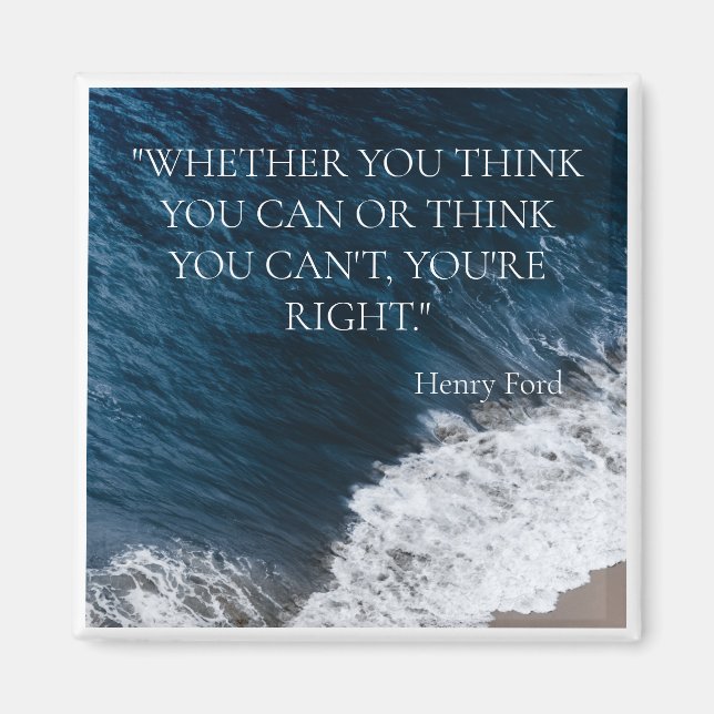 AIMANT "OCEAN WAVE" CITATION INSPIRATIONNELLE HENRY FORD  (Devant)