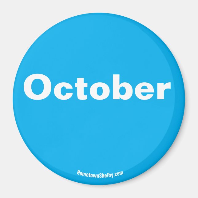 Aimant octobre (Devant)