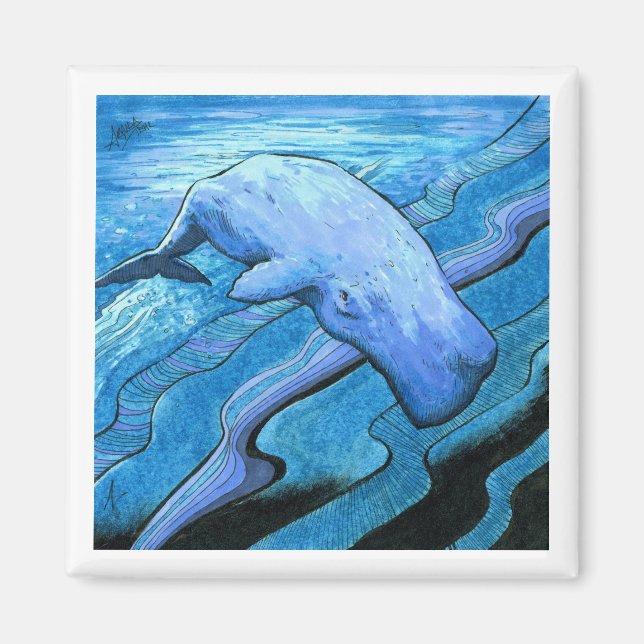 Aimant Octobre 2018 Jour 12 - Vague de baleines (Devant)