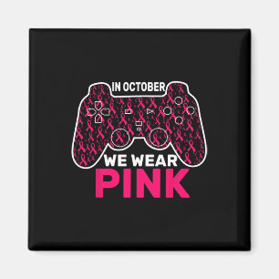 Aimant Octobre Nous Portons Pink Breast Cancer Jeu Enfant