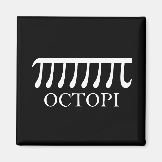 Aimant Octopi - Funny Pi Octopus Math (Devant)