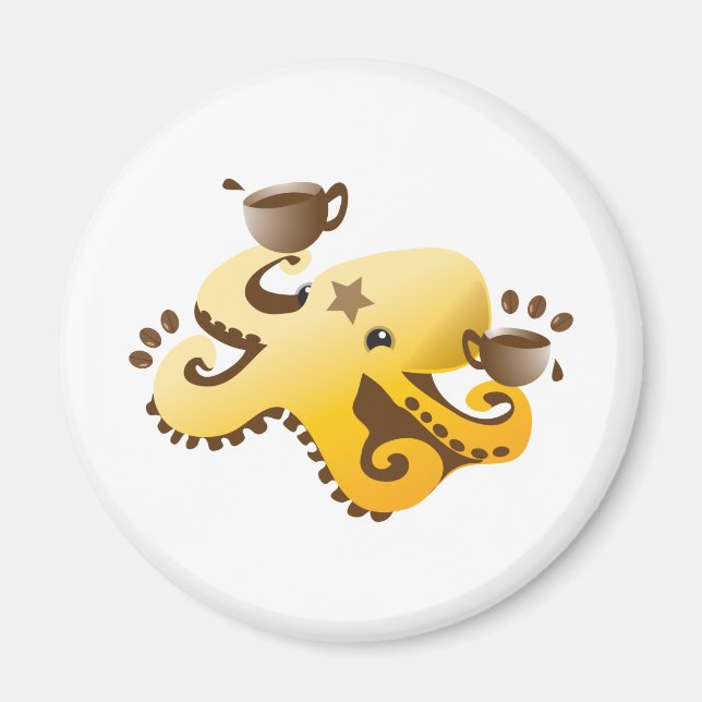Aimant Octopus Barista (Devant)
