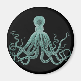 Aimant octopus bleu