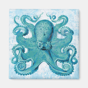 Aimant Octopus Marine Vie Océan Animaux Plage Nautique