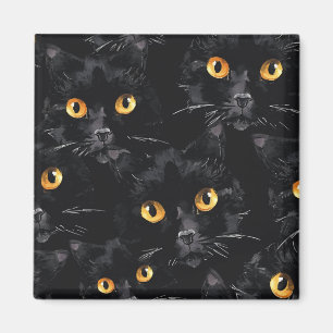 Aimant Oeil de chat noir