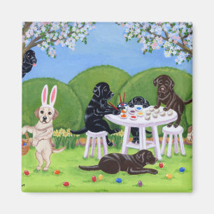 Aimant Oeufs de Labrador et de pâques