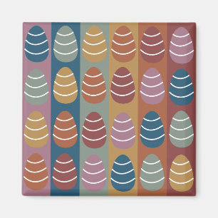 Aimant Oeufs de Pâques colorés de Pâques Joyeux Pâques