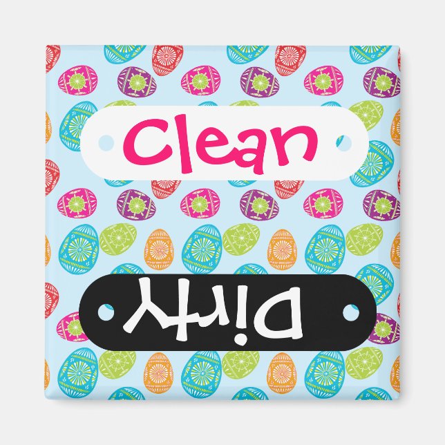 Aimant OEufs de Pâques de printemps colorés Motif sur Ble (Devant)