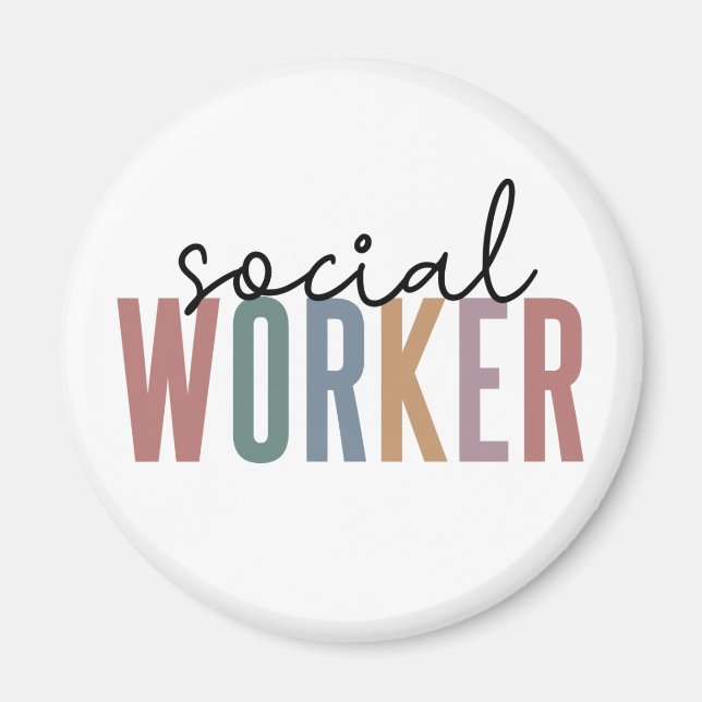 Aimant Offres d'appréciation aux travailleurs sociaux (Devant)