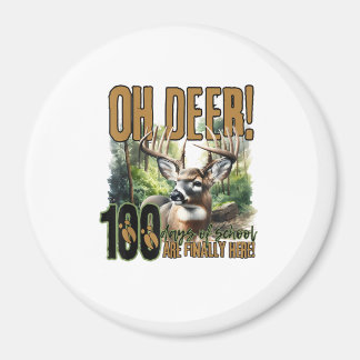 Aimant Oh Cerf 100 Jours D'école Célébration de la Chasse