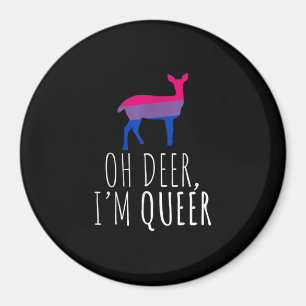 Aimant Oh Cerf Drôle Fierté Bisexuelle Gay Lesbienne Desi
