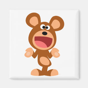 Aimant "Oh…" Gesticulation de l'aimant d'ours de bande