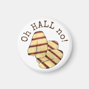 Aimant Oh HALL (Enfer) Non ! Halloumi Fromage Funny Foodi