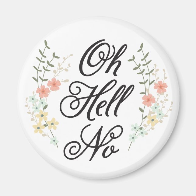 Aimant Oh Hell Pas d'aimant floral (Devant)