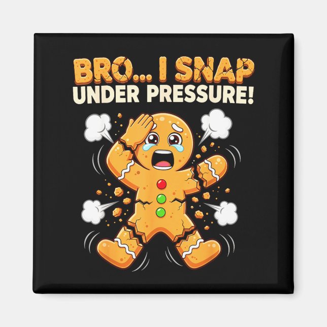Aimant Oh Snap Gingerbread Man Cookies I Snap Under Press (Devant)