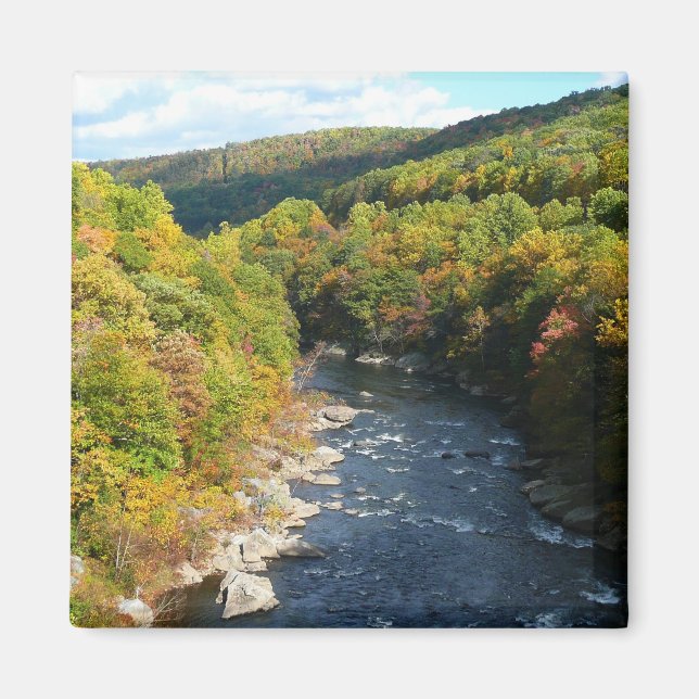 Aimant Ohiopyle River à l'automne I Pennsylvanie Automne (Devant)