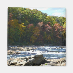 Aimant Ohiopyle River Rapids à l'automne Pennsylvanie Aut