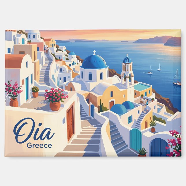 Aimant Oia Grèce (Recto)