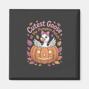 Aimant Oie cutest au Citrouille Patch Thanksgiving