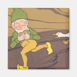 Aimant Oie fable de l'Aesope vintage qui a pondu l'Oeuf d